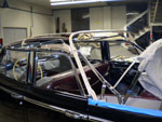 Complete 1941 convertible sedan top frame as restored
